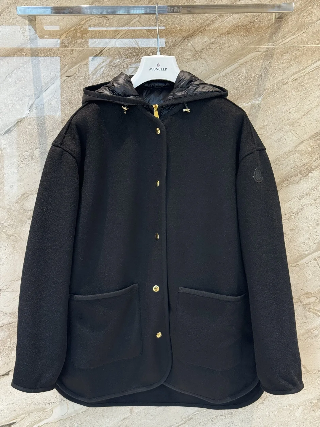 Reposse 3-in-1 Wool & Cashmere Short Down Jacket