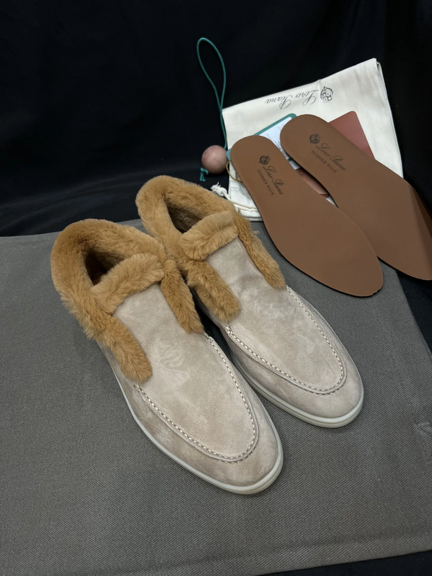 Loro Piana - Santoni Suede ankle boots
