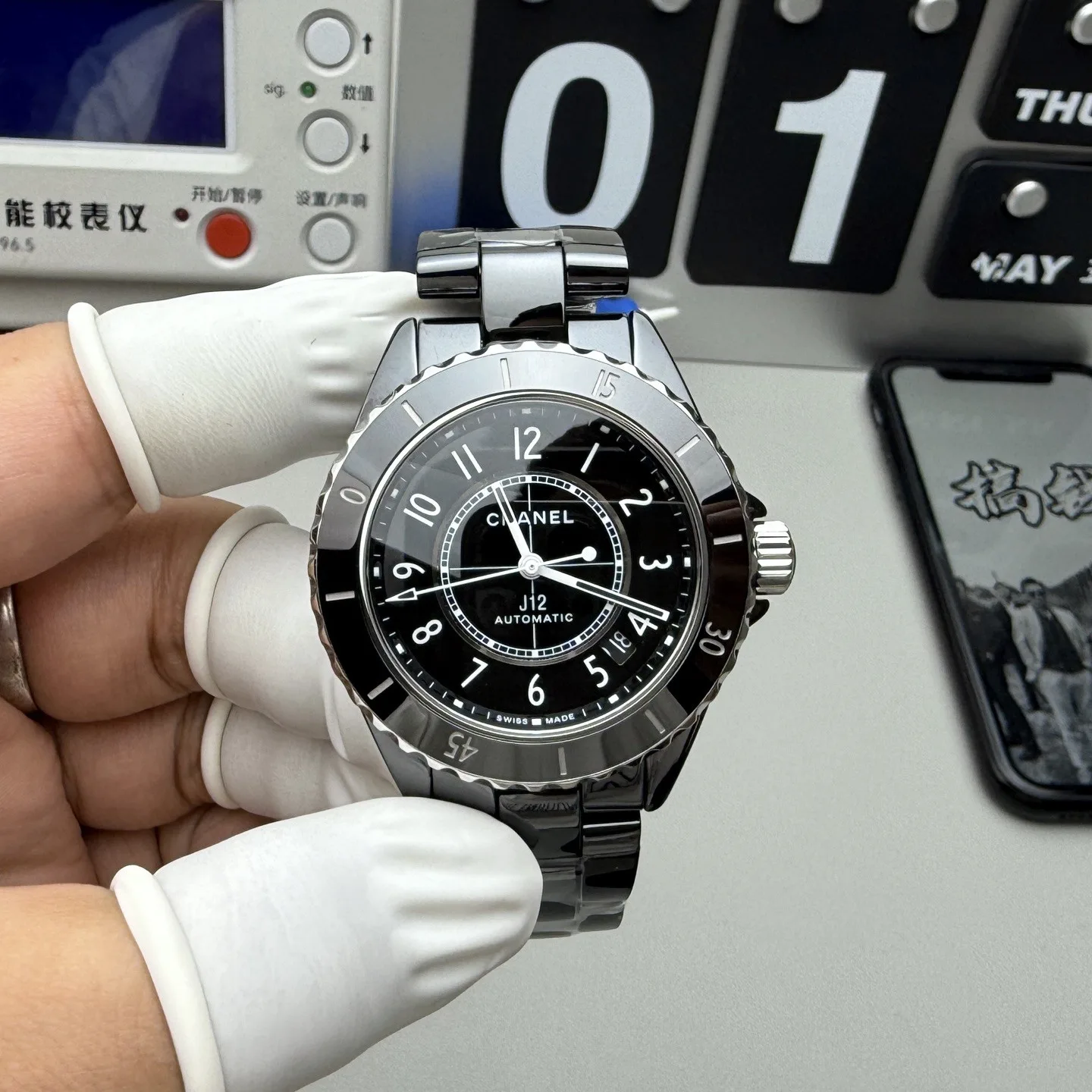 BV l Caliber 12.1 l 38mm l  샤 ƆC ⅭＨΑＮＥⅬ ƆC 넬 J12 칼리버   H5697