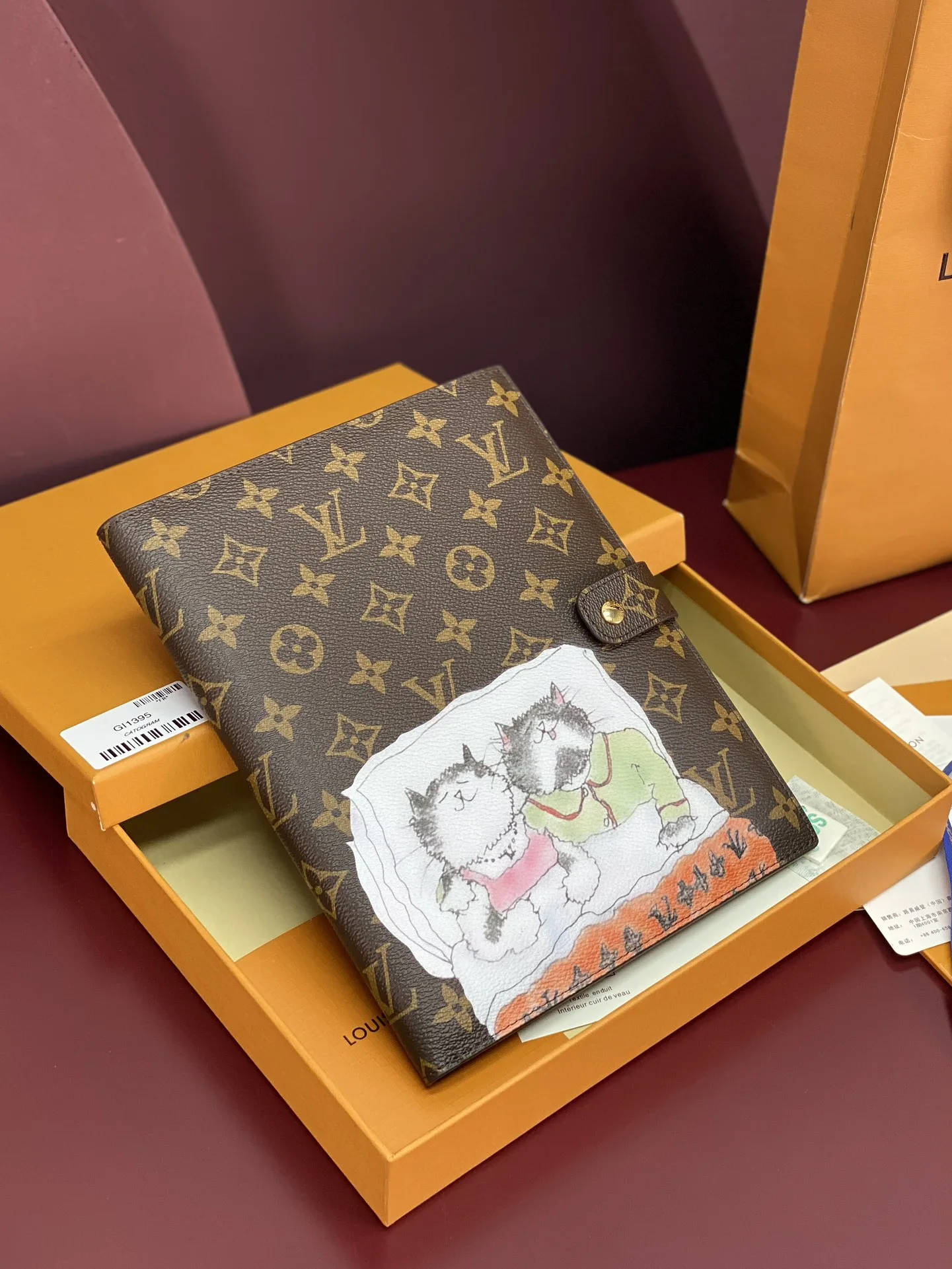 GI1395 Desk Agenda Cover MM  18x23x2cm