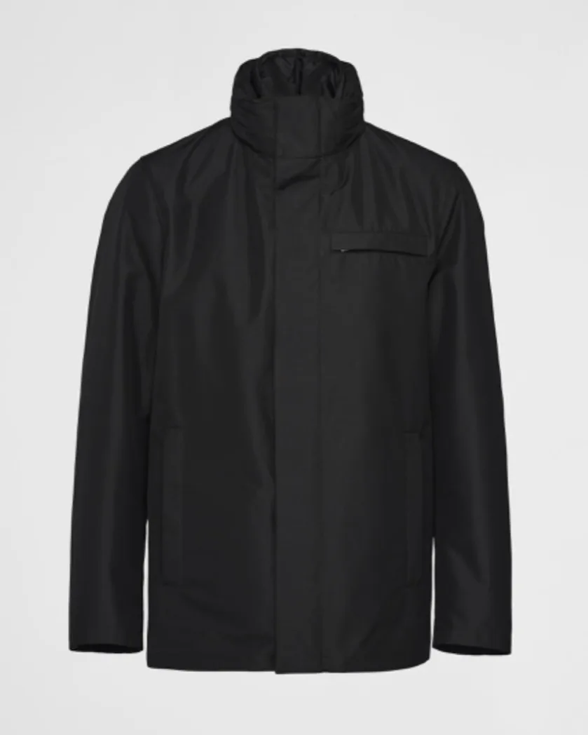 Technical fabric blouson jacket   2 IN  1