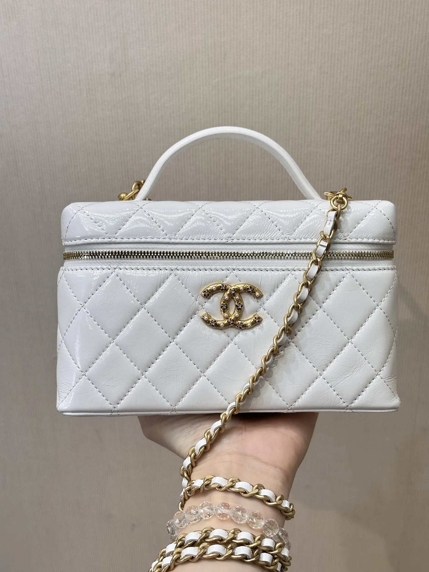 샤 ƆC 넬 26 크루즈 직사각 베니티백 4794 17×19.5×5cm