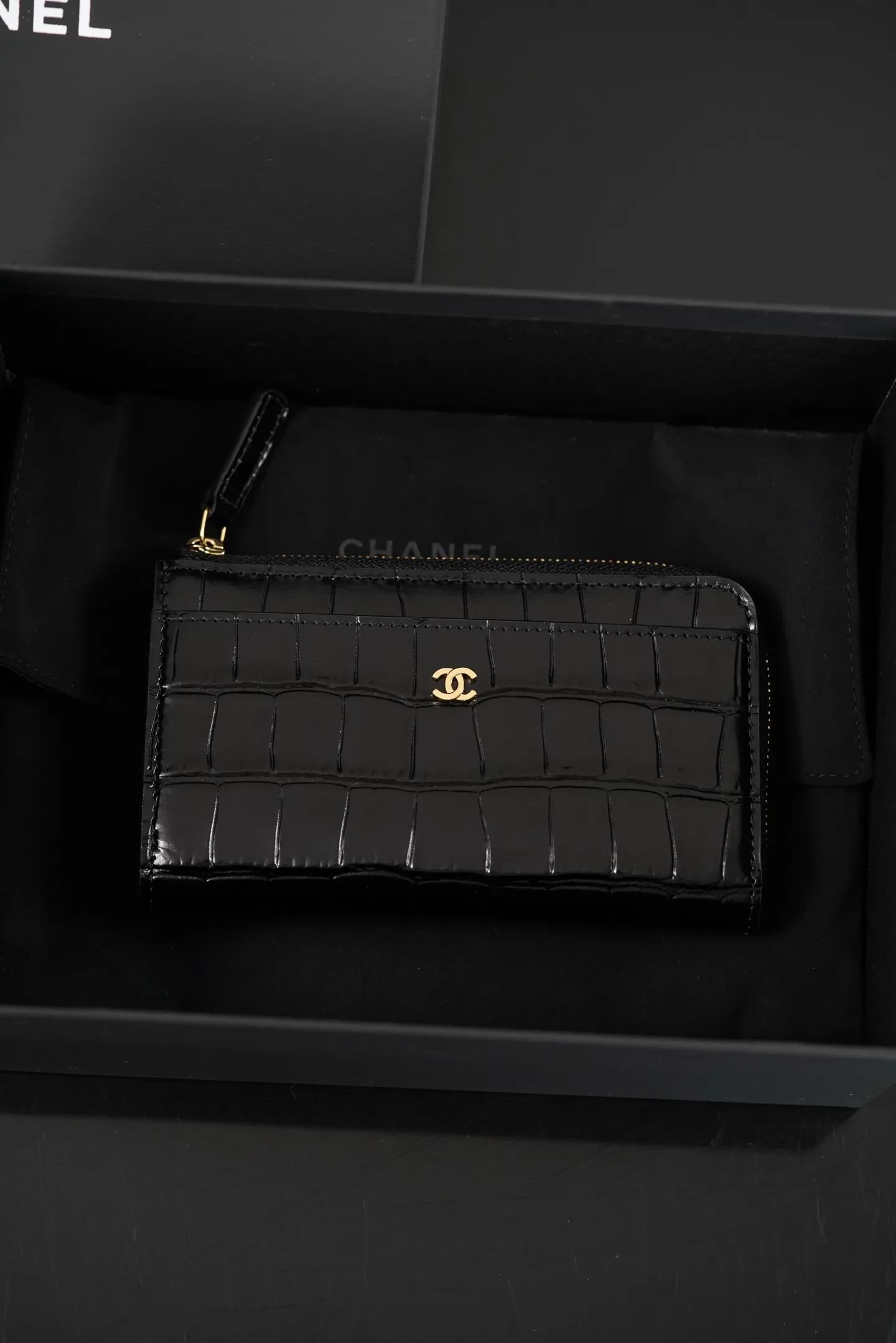 ƆC 26S L형 지퍼 카드 지갑 8X13cm