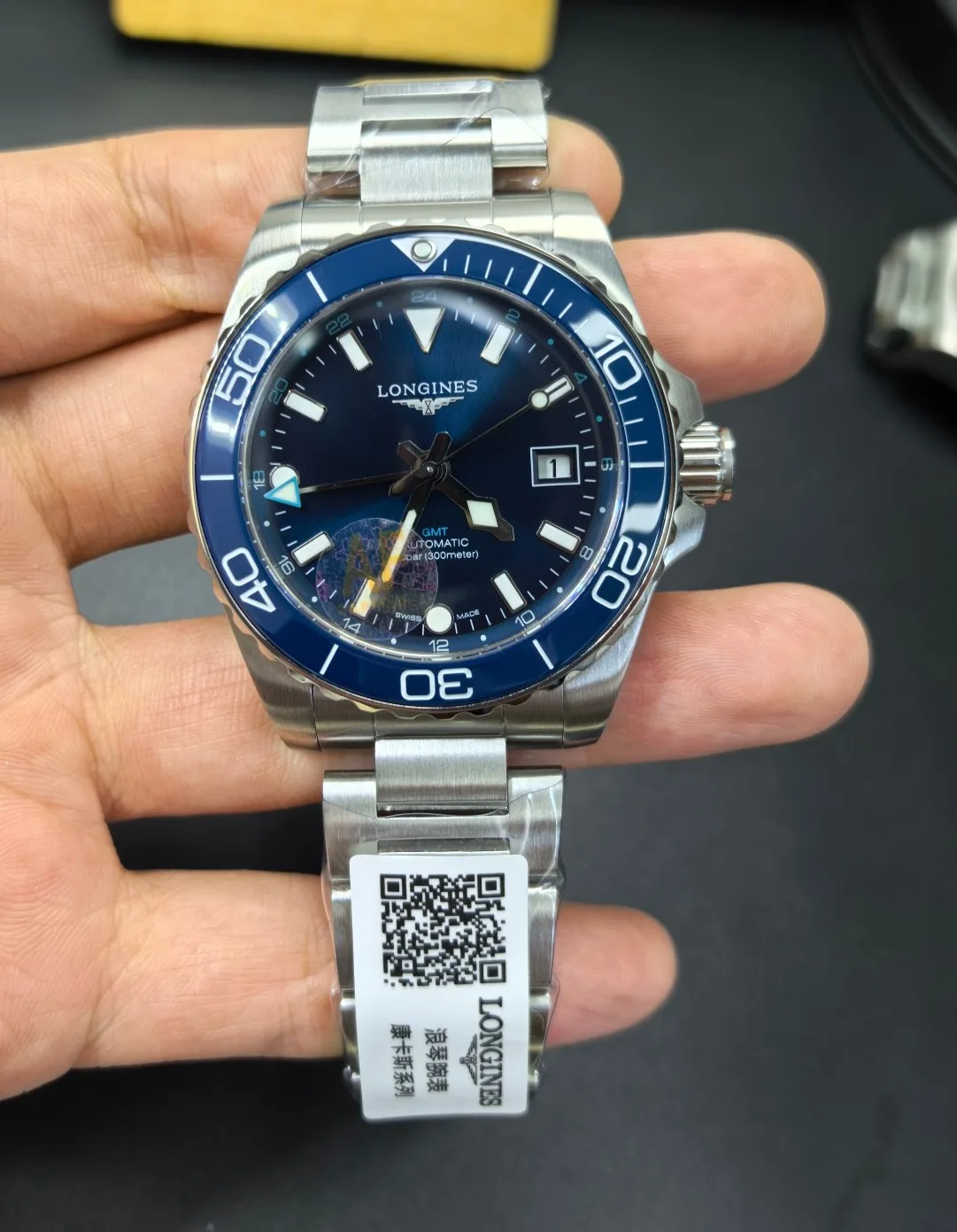 AF l 41mm l 2836 l 론진 하이드로 콘퀘스트 GMT L3.790.4.96.6